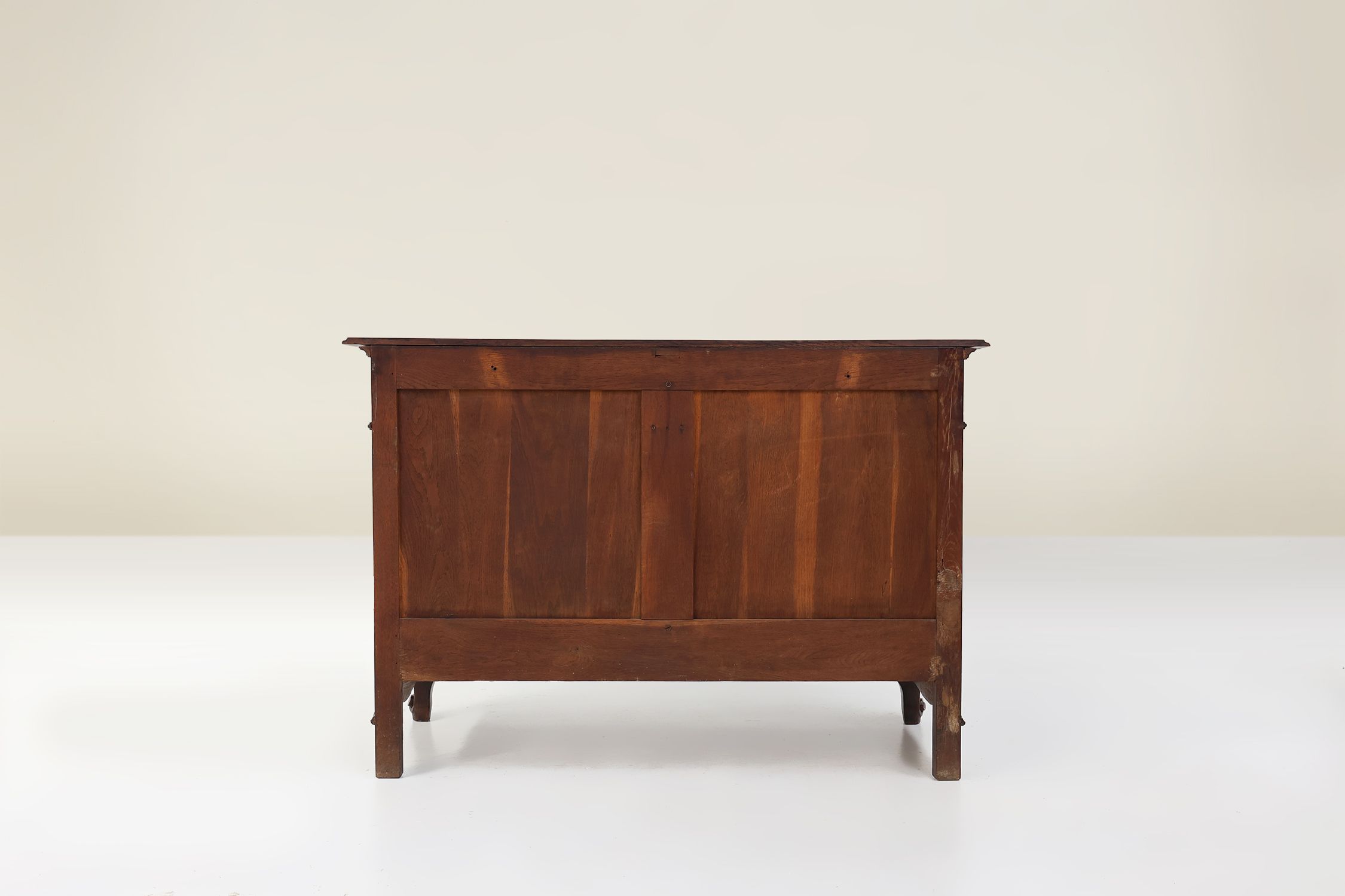 French Antique carved oak chest of drawers thumbnail